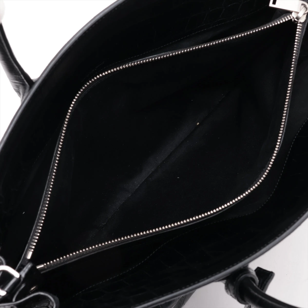 月末セール！！SAINT LAURENT サックドジュール ラージ クロコ型押し SAINT LAURENT サック ド ジュール ブラック クロコ型押しレザーの買取