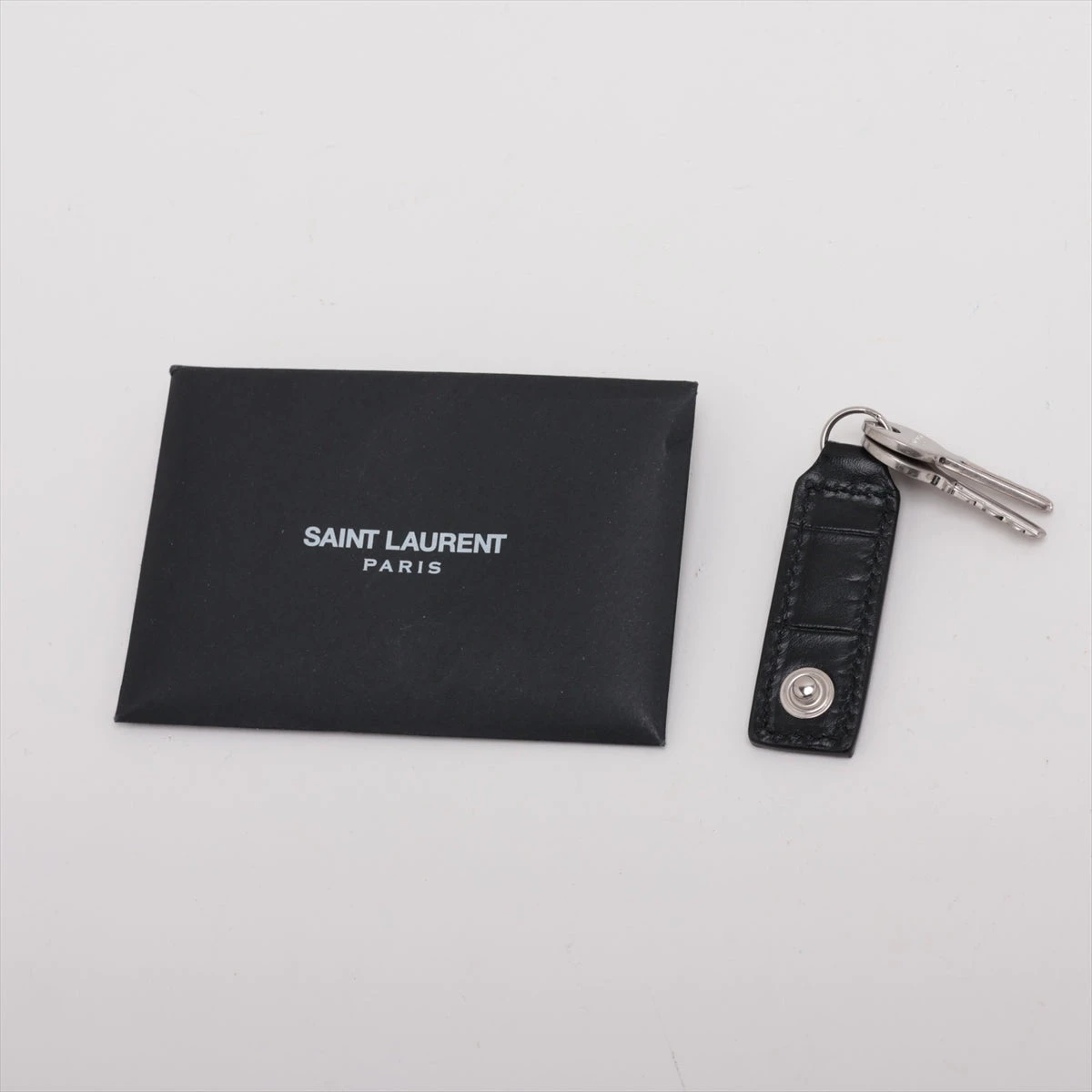 サンローランパリ ラージ サック ド ジュール クロコ型押し