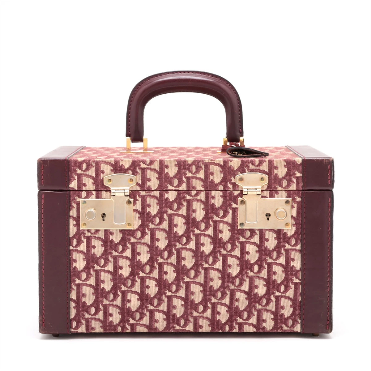 クリスチャンディオール トロッター キャンバス×レザー バニティバッグ