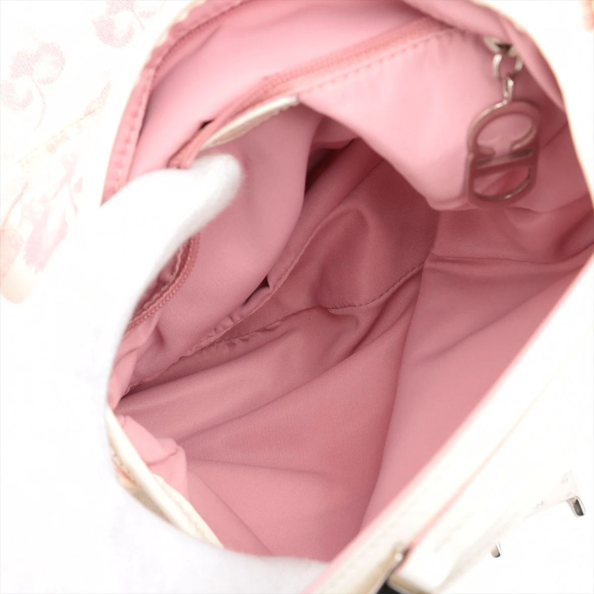 クリスチャンディオール トロッター サドルバッグ PVC×パテント