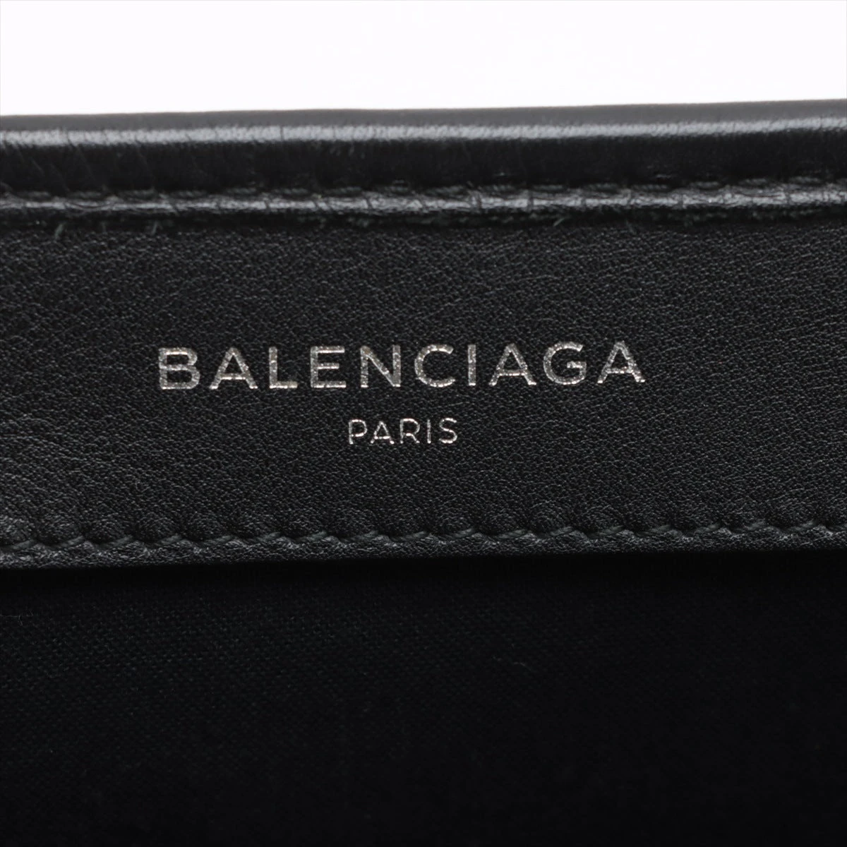 バレンシアガ ネイビーカバスM レザー トートバッグ ブラック 339936