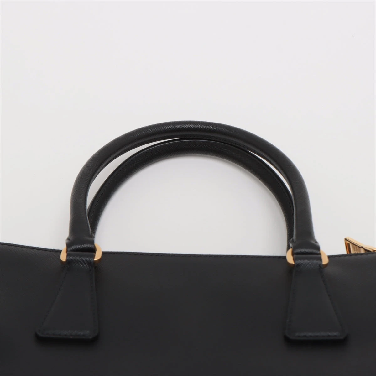 美品 PRADA ハンドバッグ 2way ガレリア BN2863 サフィアーノ プラダ サフィアーノラクス レザー 2WAYハンドバッグ ブラック