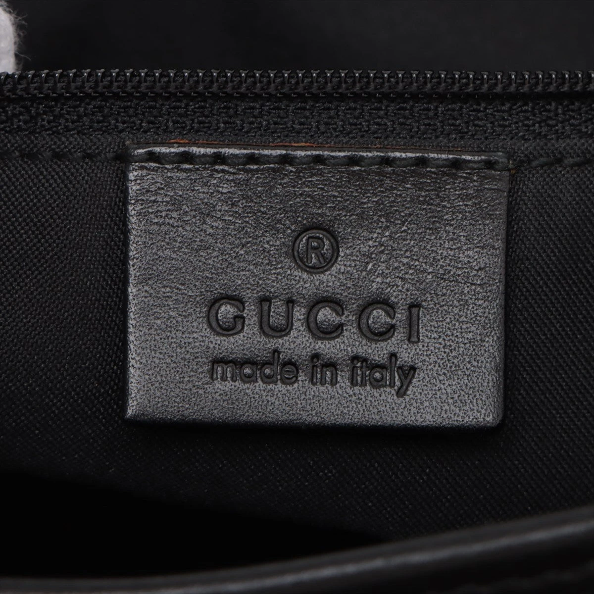 q07【美品】グッチ　GGキャンバス　レザー　ブラック　ウエストバッグショルダー GUCCI グッチ ショルダーバッグ サコッシュ GGキャンバス レザー