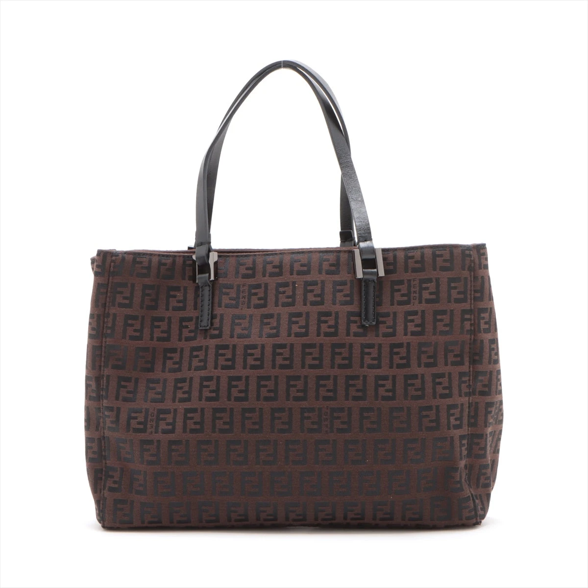 FENDI ズッキーノ ボストンバッグ ブラウン トートバッグ キャンバス