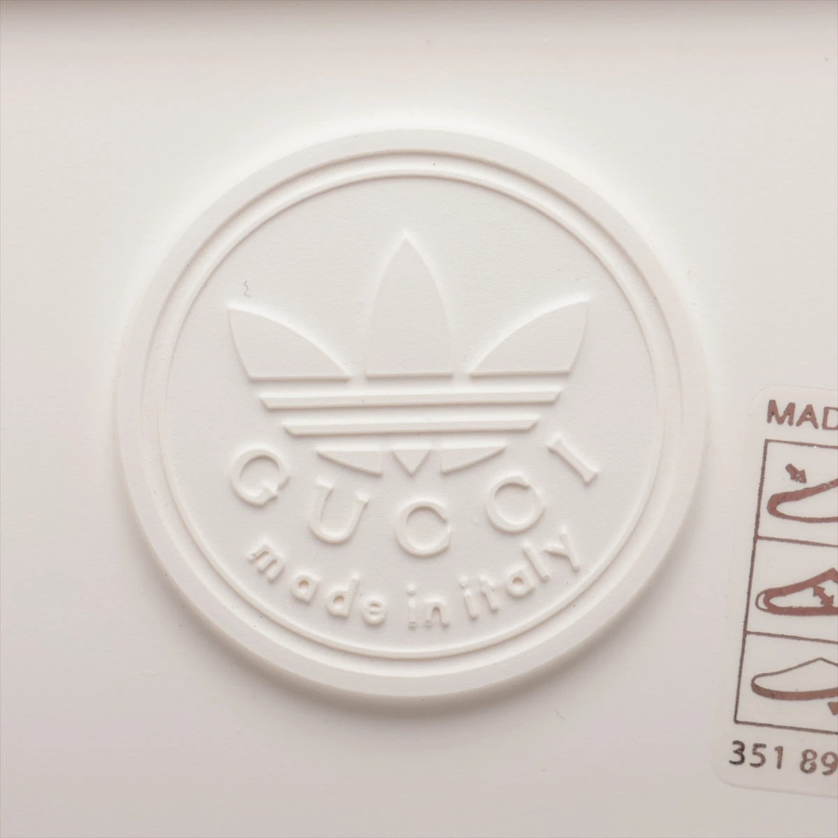 グッチ×アディダス GGスプリーム コットン×レザー サンダル 10 メンズ