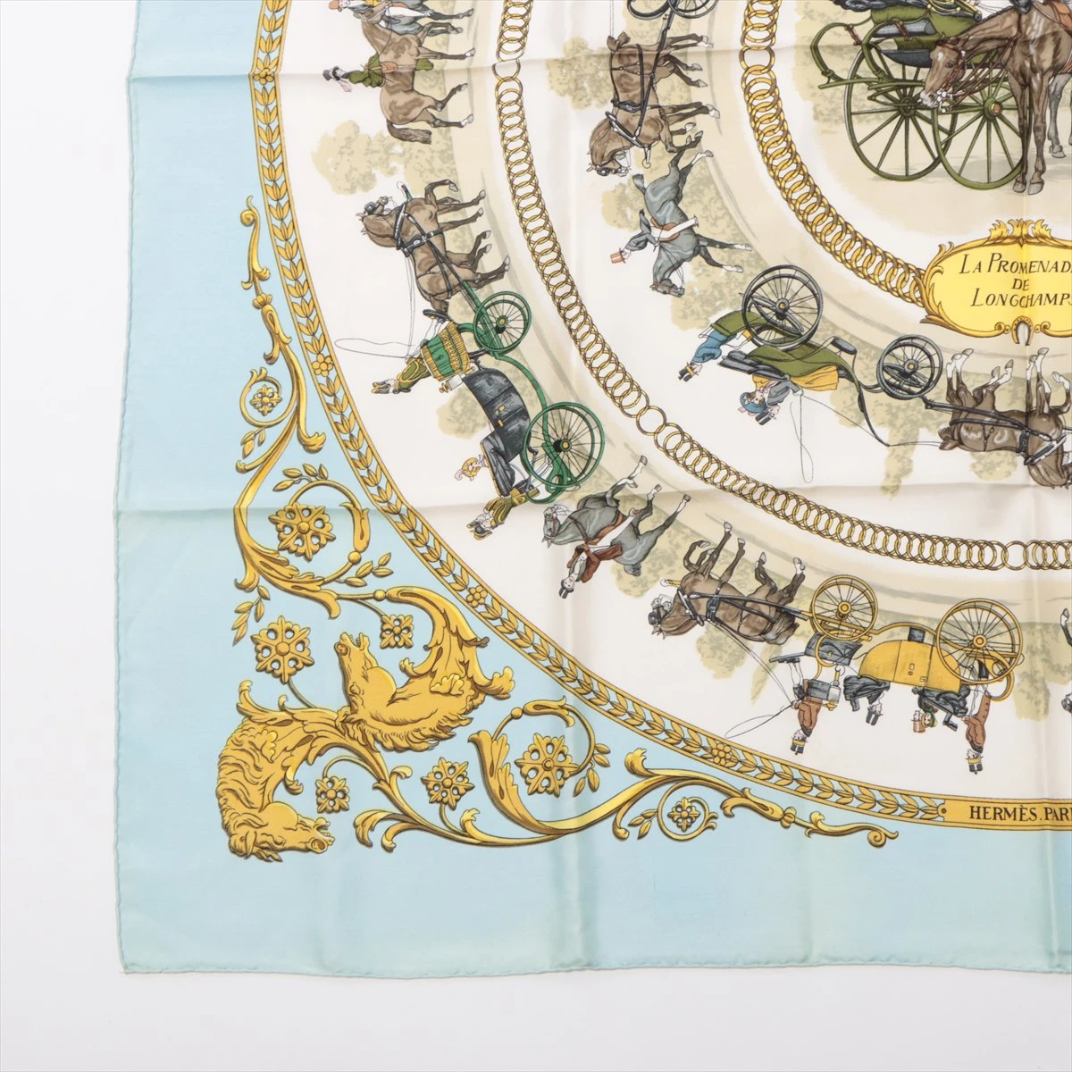 エルメス カレ90 LA PROMENADE DE LONGCHAMPS ロンシャンヘノ