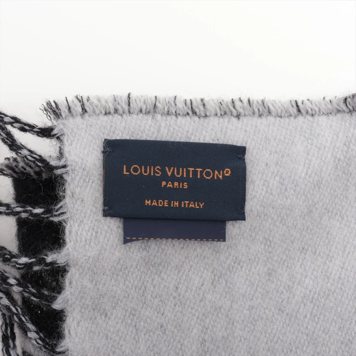 ルイヴィトン LV エセンシャル シャインM78159 マフラー ウール グレー ルイヴィトン LV エセンシャル シャインM78159 マフラー ウール グレー