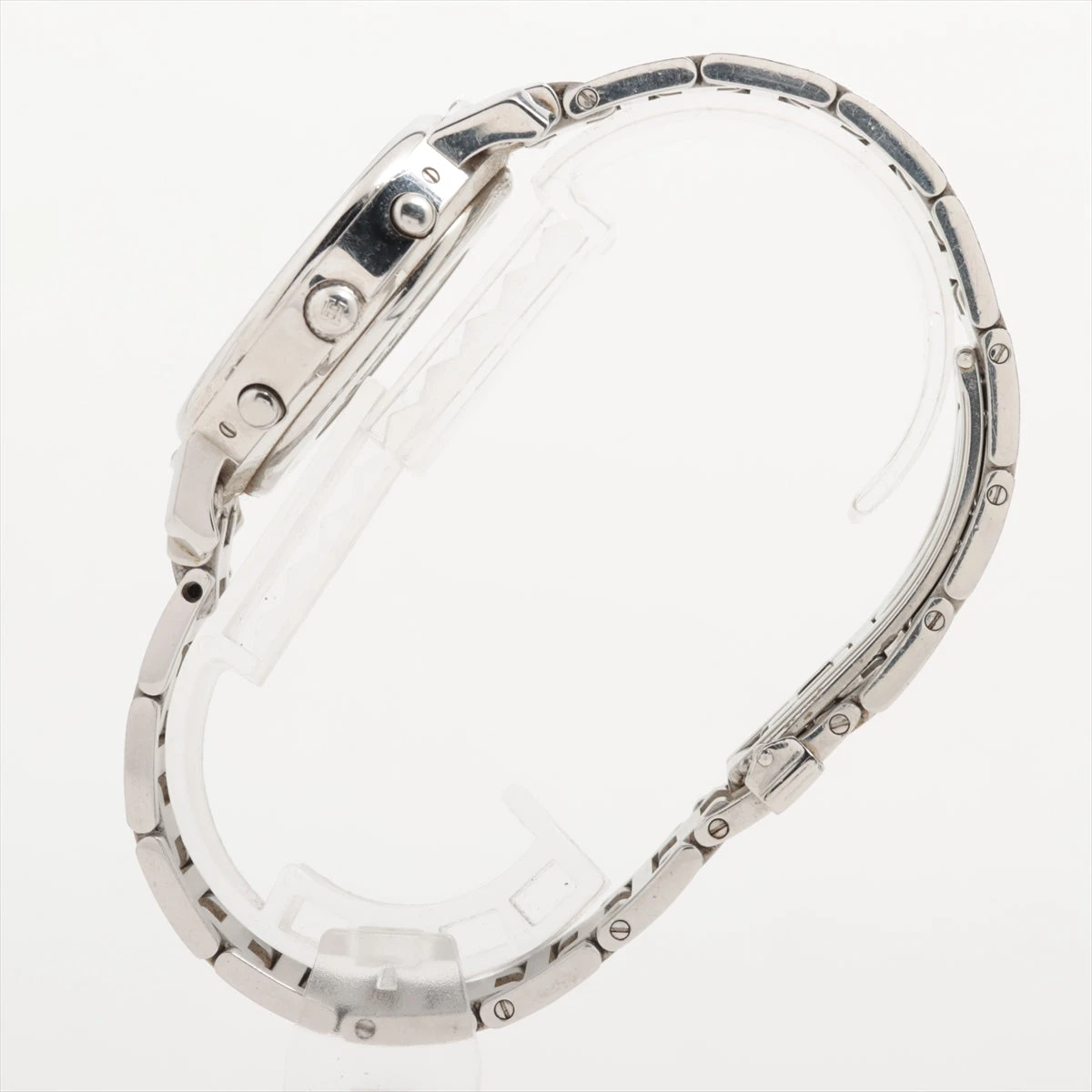 超美品！ エルメス クリッパー エルメス クリッパー クロノ CL1.910 SS QZ 青文字盤 A2865145