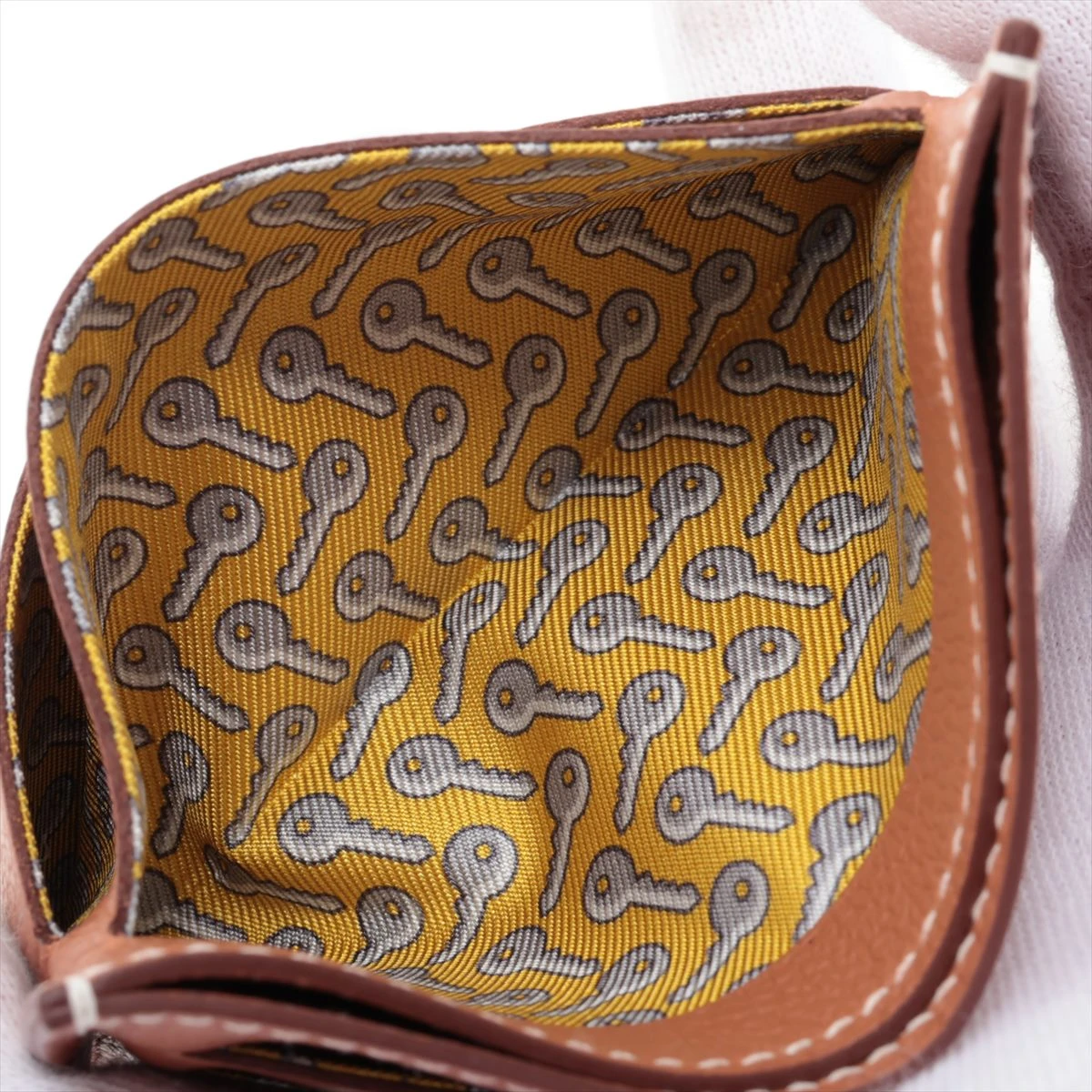 VINTAGE エルメス シルクイン コンパクト ブラウン系 HERMES エルメス 二つ折り財布 アザップ シルクイン コンパクト