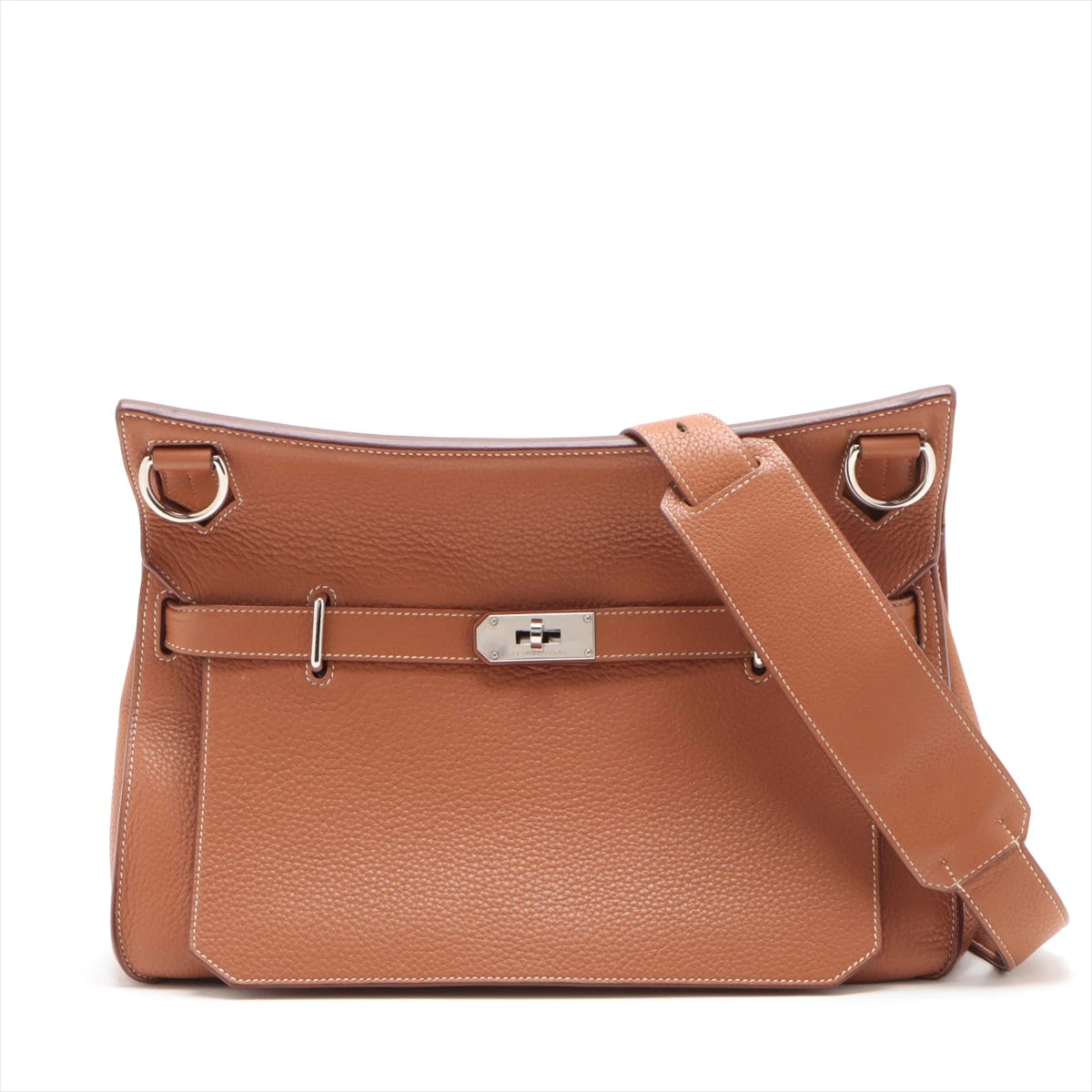 エルメス HERMES ジプシエール37 □M刻　(2009年製) シエル　シルバー金具 トリヨンクレマンス レディース ショルダーバッグ HERMES（エルメス） ジプシエール37 □M刻 (2009年製) シエル シルバー