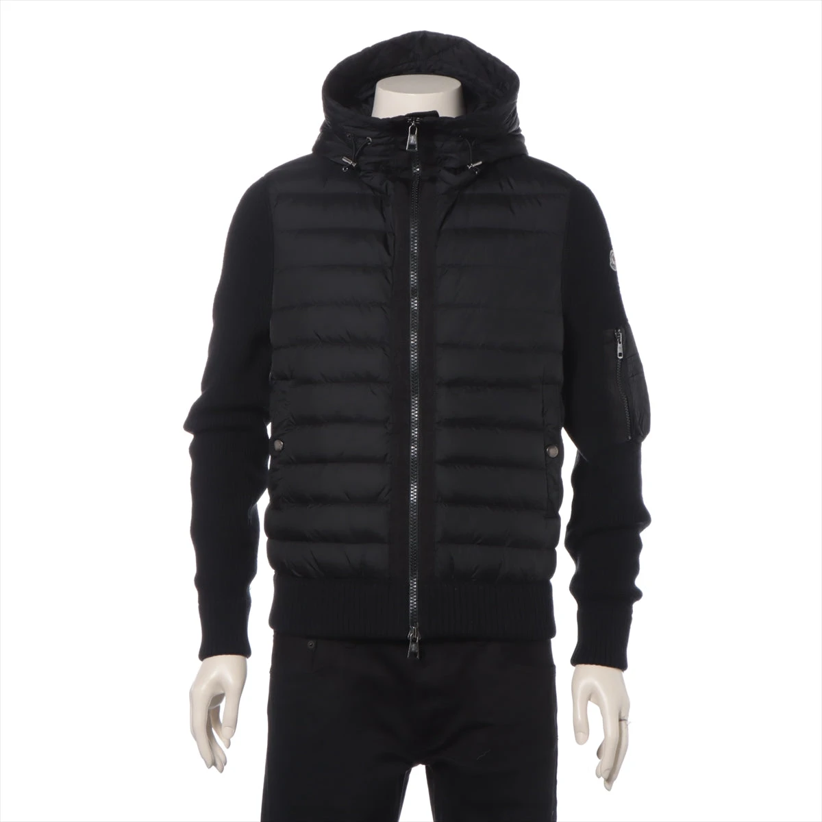 モンクレール MAGLIONE 18年 ウール×ナイロン ダウンジャケット M