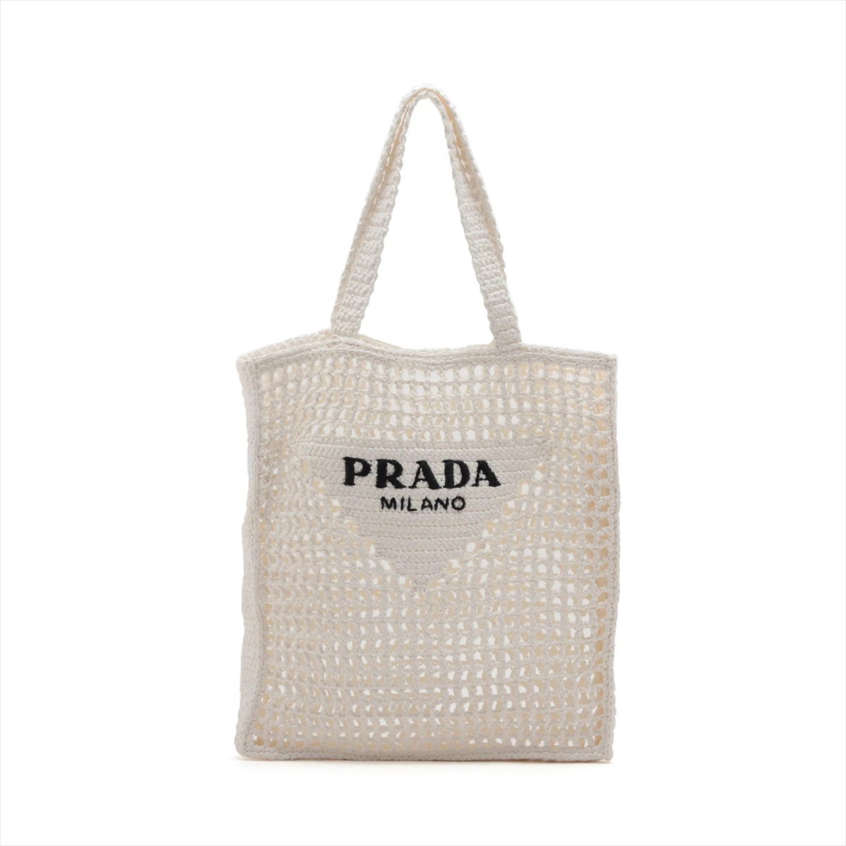 プラダ　ロゴプレート　ノベルティ　トート　ホワイト 専用 PRADA プラダ ロゴプレート ノベルティ トート ホワイト