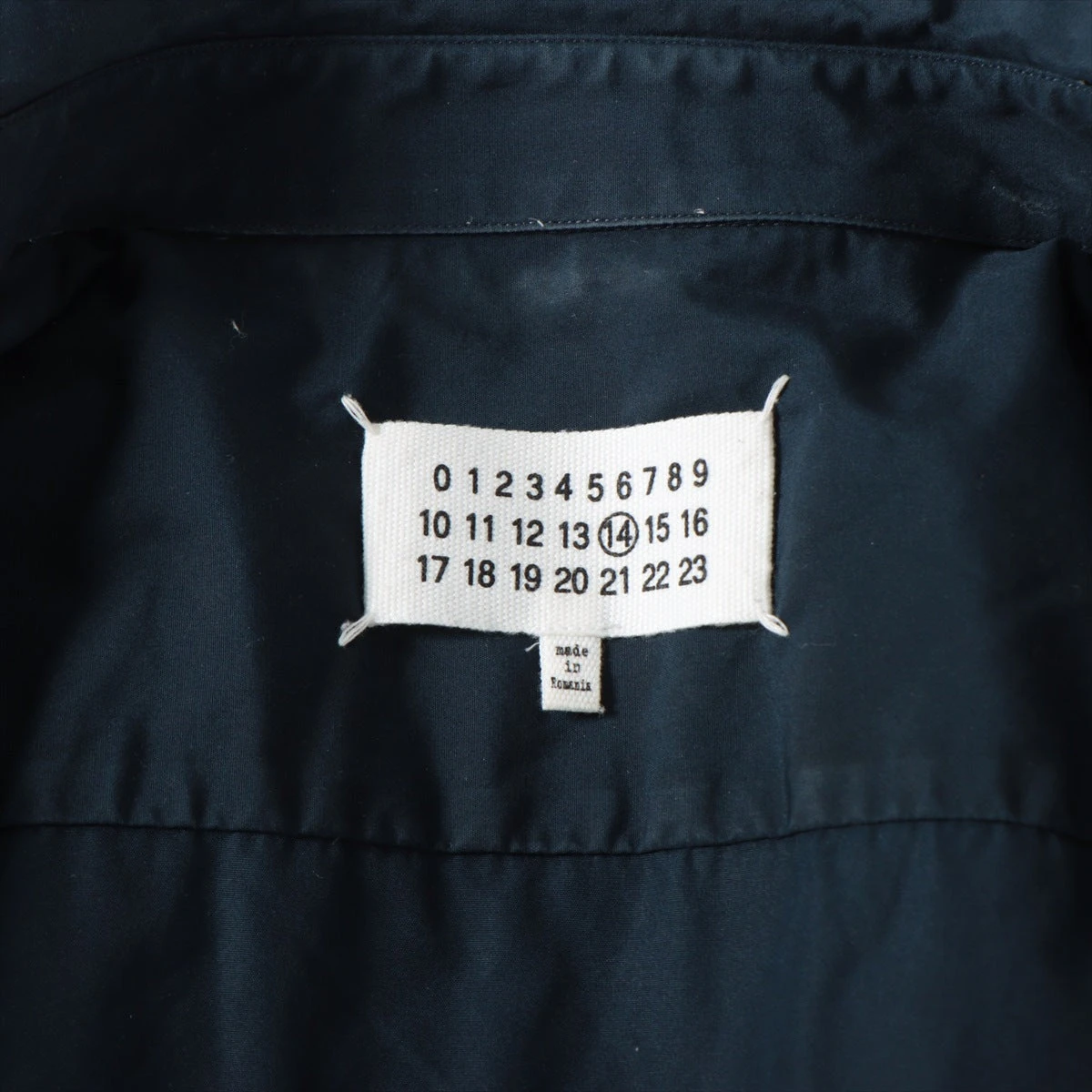 メゾンマルジェラ 17AW コットン シャツ 41 メンズ ネイビー S50DL0318