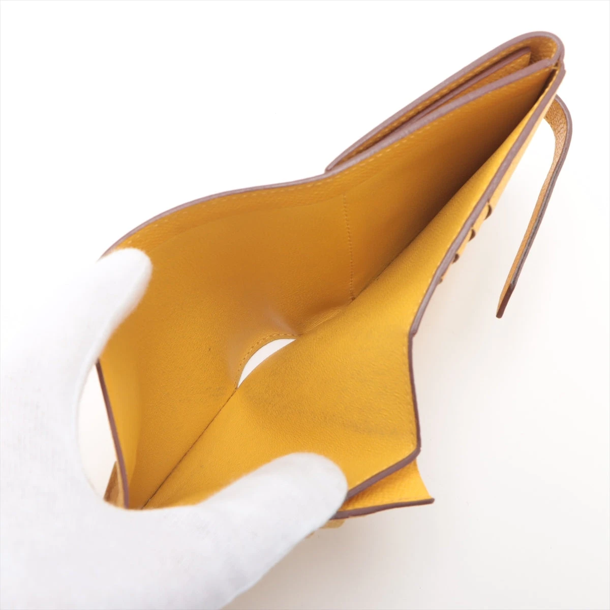 エルメス ベアンレクトベルソ ヴォーエプソン 財布 イエロー