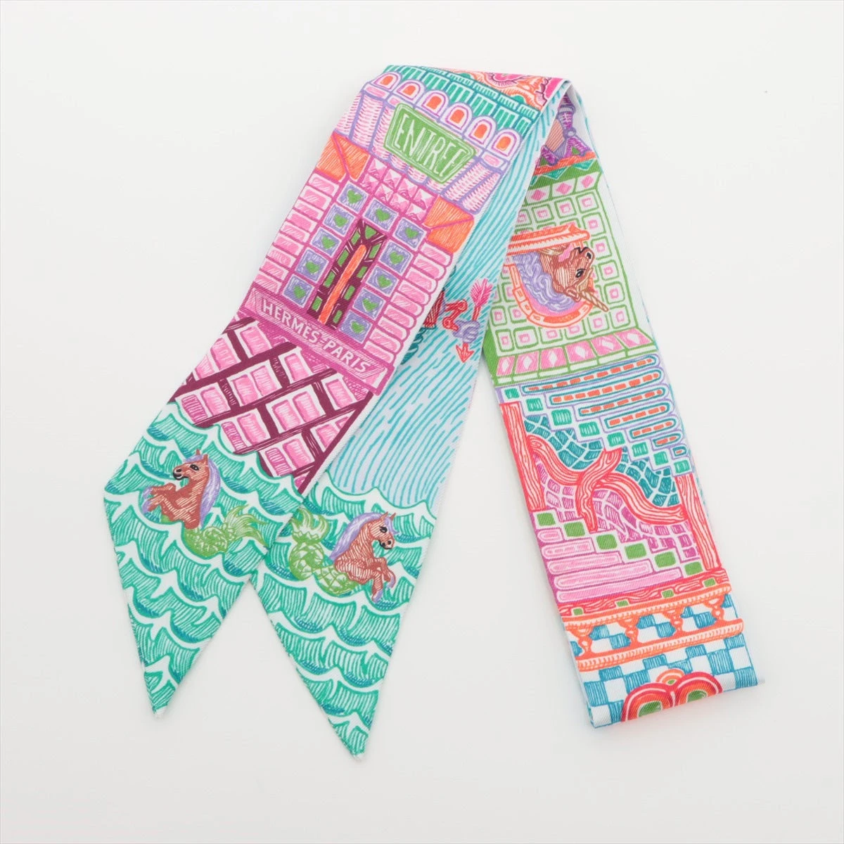 美品  Super ツイリー エルメス Silk クエスト シルク スーパー Quest 小物