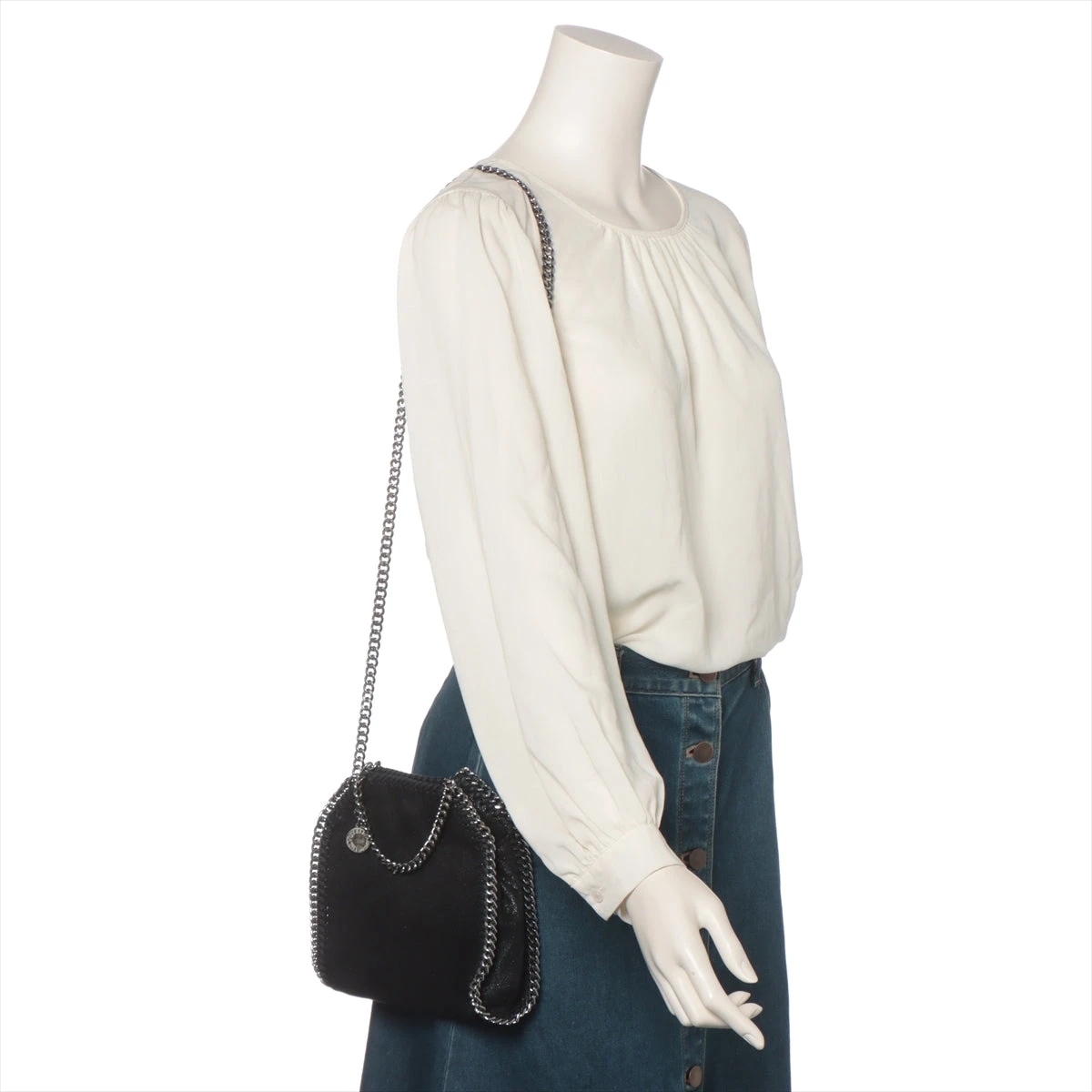 ステラマッカートニー ファラベラ ミニ　ブラック Falabella Mini Tote Bag / ファラベラ ミニ トートバッグ（ショルダー
