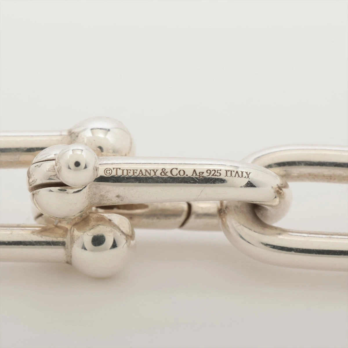 Tiffany & Co. シルバーリングネックレス Tiffany&Co スターリング シルバー チェーンネックレス 1.5mm