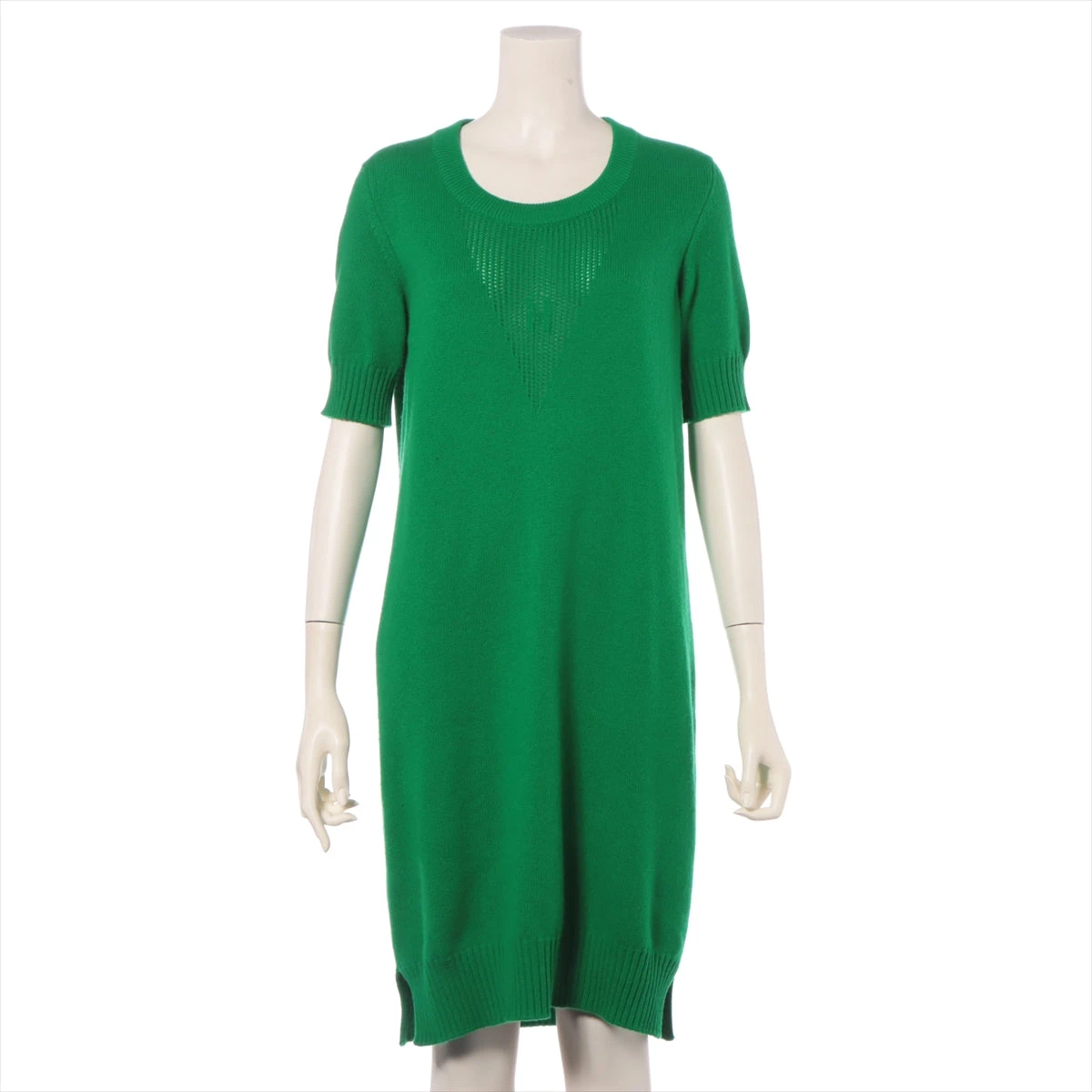 【新品未使用】エルメス　カシミヤ100% ニット　ワンピース　ドレス　2024 HERMES 極美品◇HERMES エルメス カシミヤ100％ シルバーHロゴ金具付き