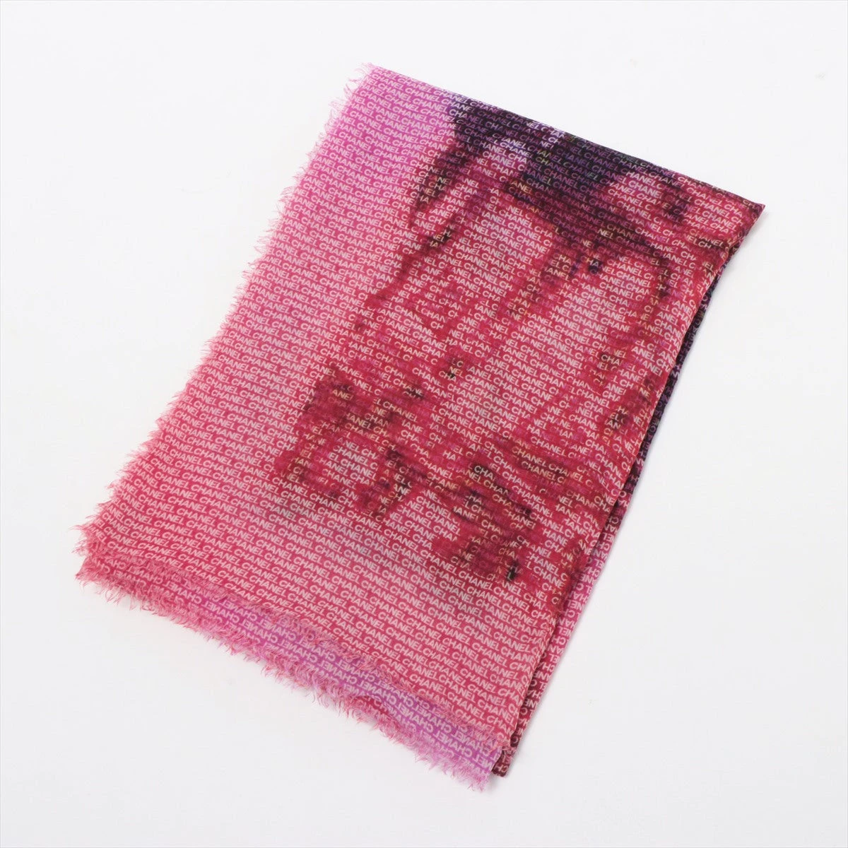 シャネル CHANEL スカーフ ココマーク ロゴ 17S ピンク