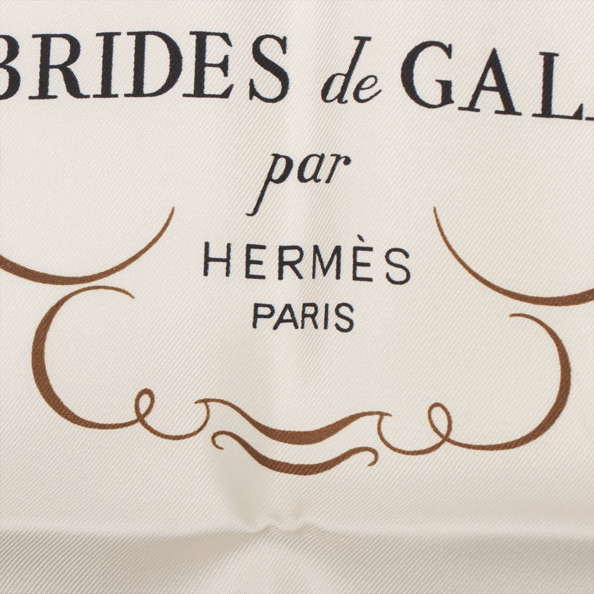 エルメス カレ90 BRIDES de GALA 式典用馬勒 スカーフ シルク