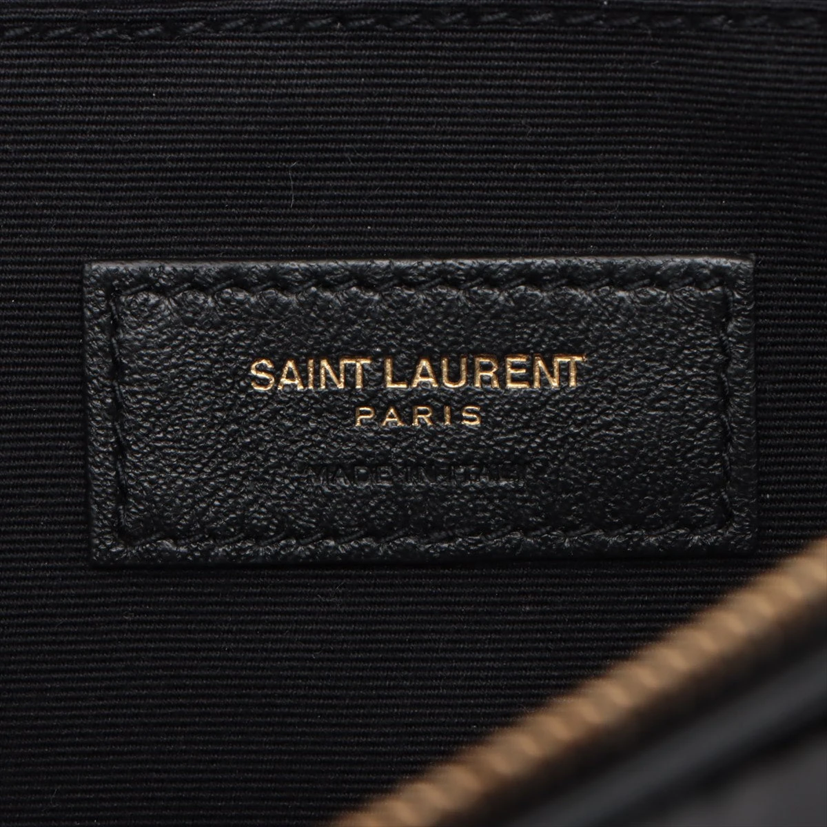 サンローランパリ パテントレザー ボディバッグ ブラック 539639