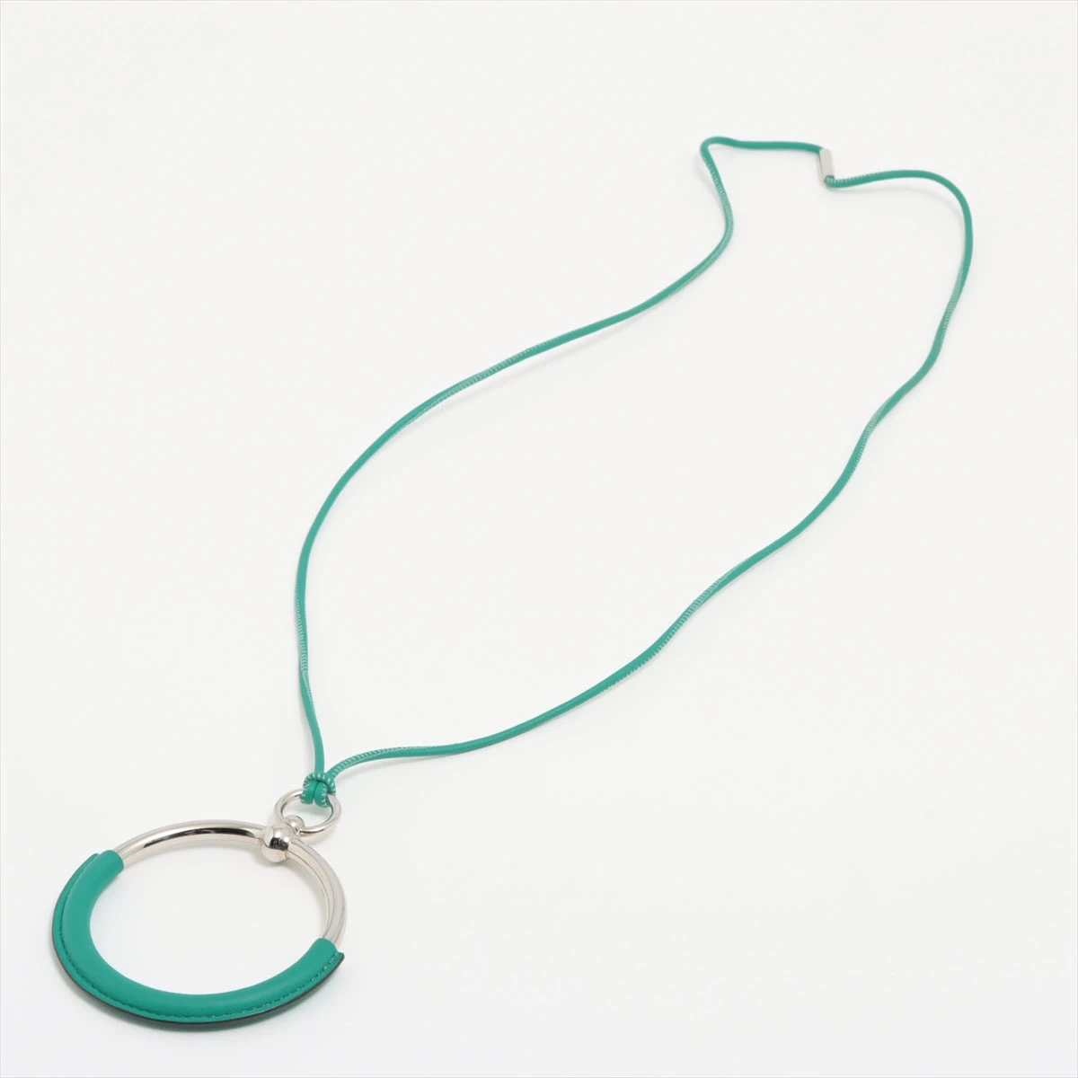 【HERMÈS 】エルメス　ループグラン アルミニウレザー HERMES エルメス ネックレス ループグラン ヴォー・スイフト