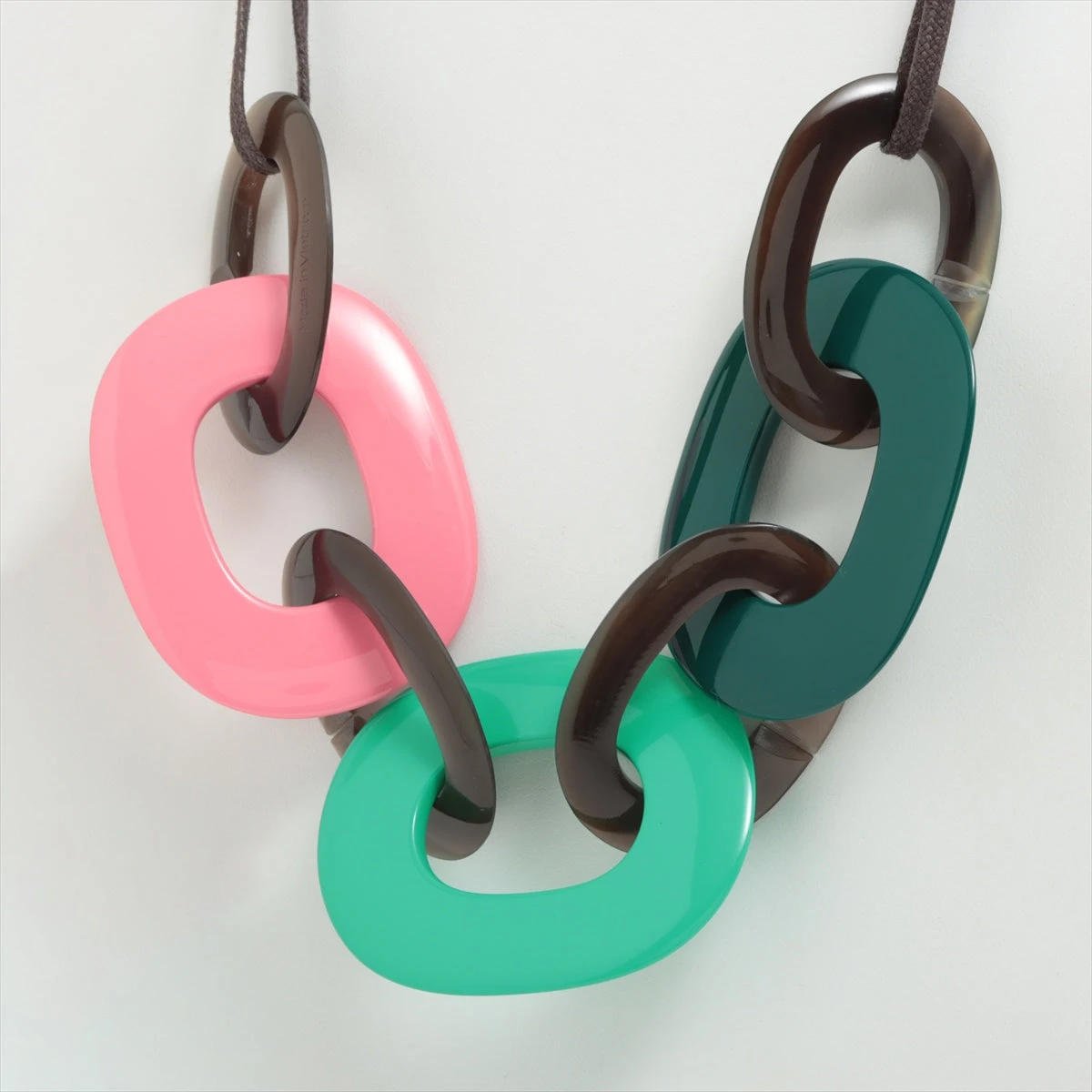 エルメス カランバ ネックレス バッファローホーン マルチカラー  