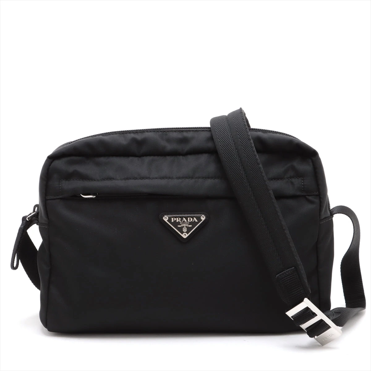 プラダ テスート ショルダーバッグ ブラック 2VH090 A2862110｜中古