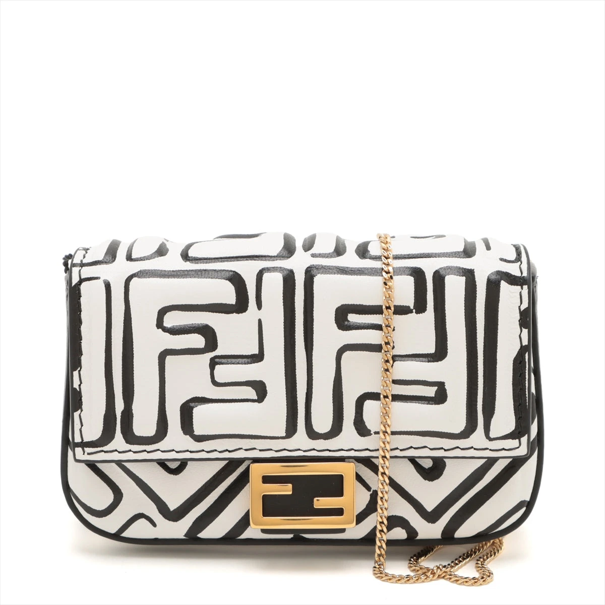 FENDI ホワイト ショルダーバッグ ウィメンズ向けデザイナース ホワイト ショルダー・クロスボディバッグ