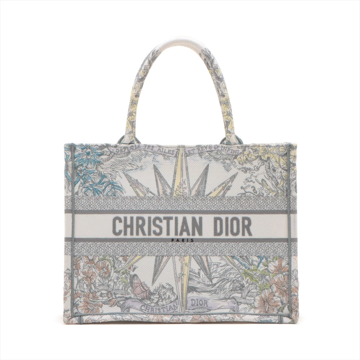 CHRISTIAN DIOR グレー トートバッグ CHRISTIAN DIOR グレー トートバッグ
