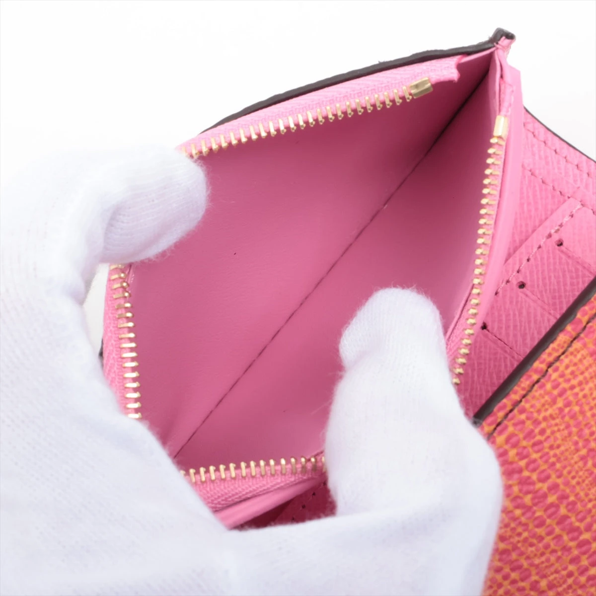 ヴィトン×草間彌生 LV×YK ポルトフォイユ・ヴィクトリーヌ ブラウン 