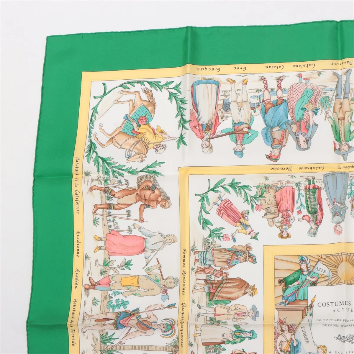 エルメス　シルクスカーフ カレ90現代市民の服装 COSTUMES エルメスシルクスカーフ カレ90現代市民の服装 COSTUMES