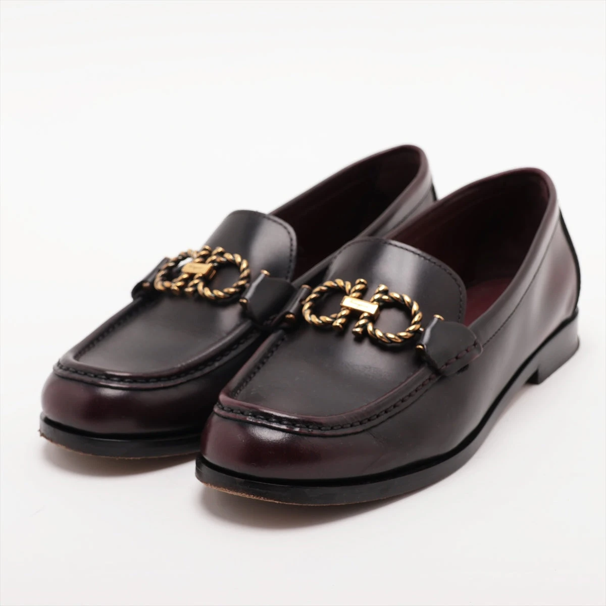 極美品】Ferragamo ガンチーニ ブラウン ローファー 24.5