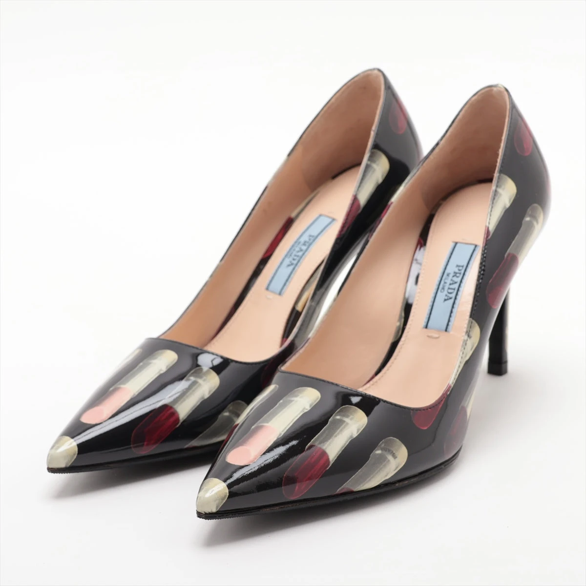 【極美品✨】 プラダ パンプス パテントレザー エナメル オレンジ 23cm 楽天市場】PRADA プラダ オープントゥ パンプス ハイヒール