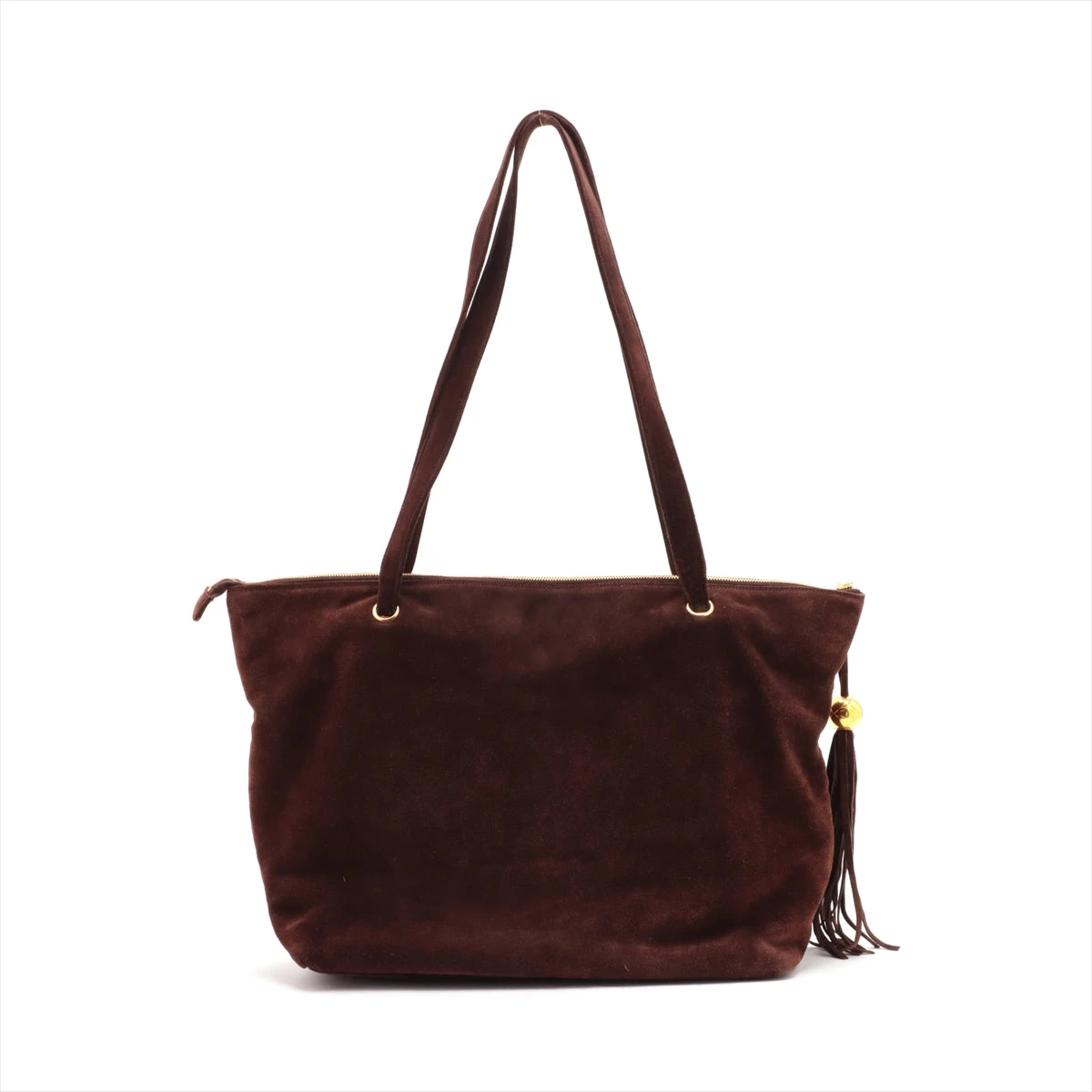 Iてす CHANEL スエード ターンロック トートバッグ CHANEL