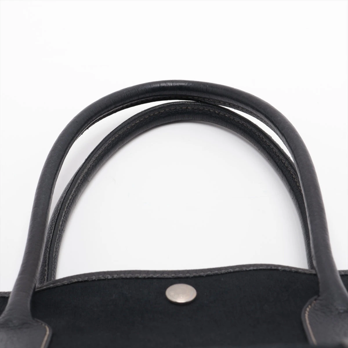エルメスHERMES ガーデンパーティPM レザー×トワルオフィシエ 黒 □G 快適レディース - 美品 エルメス ガーデンパーティー □G トワル