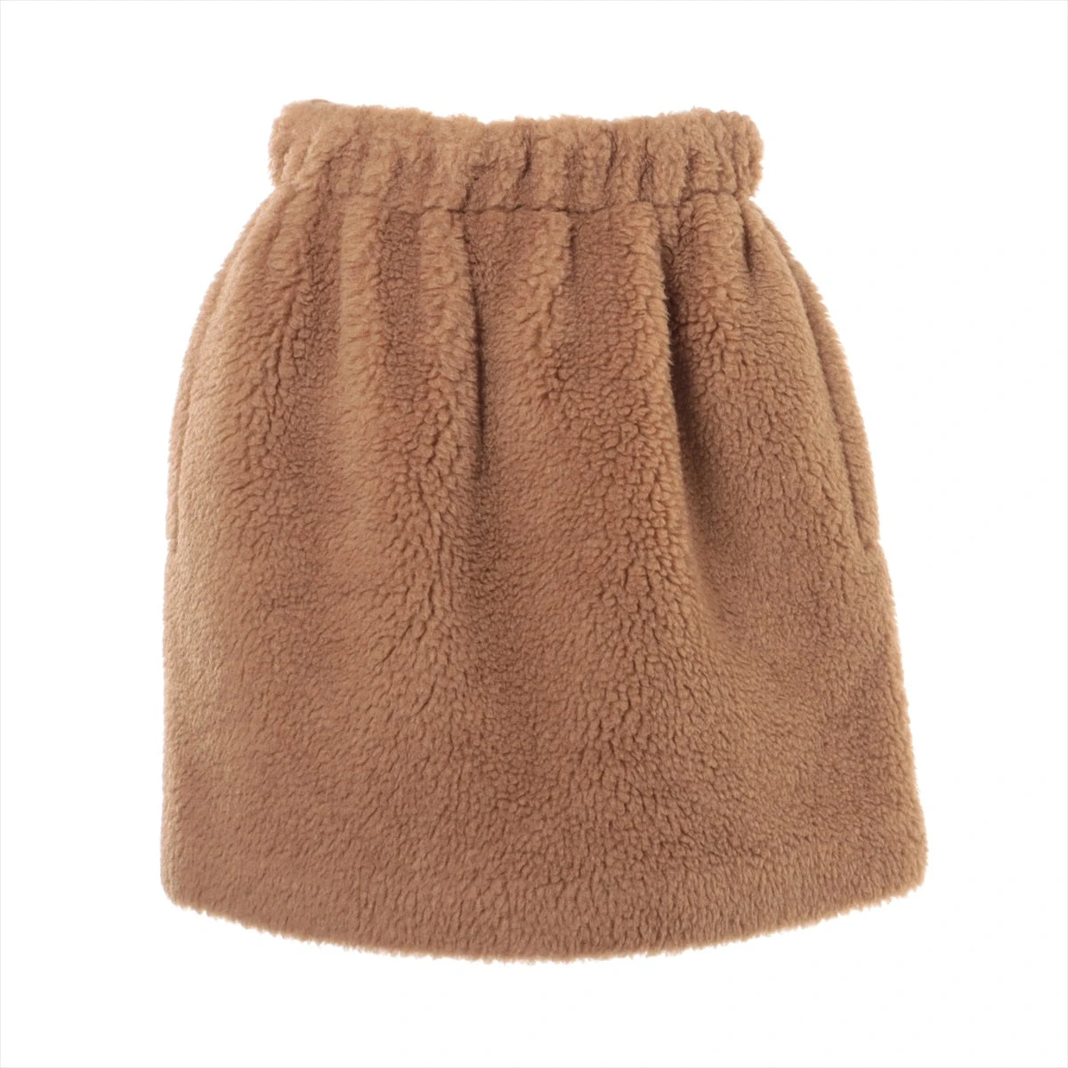 マックスマーラ テディベア キャメル×シルク スカート J36