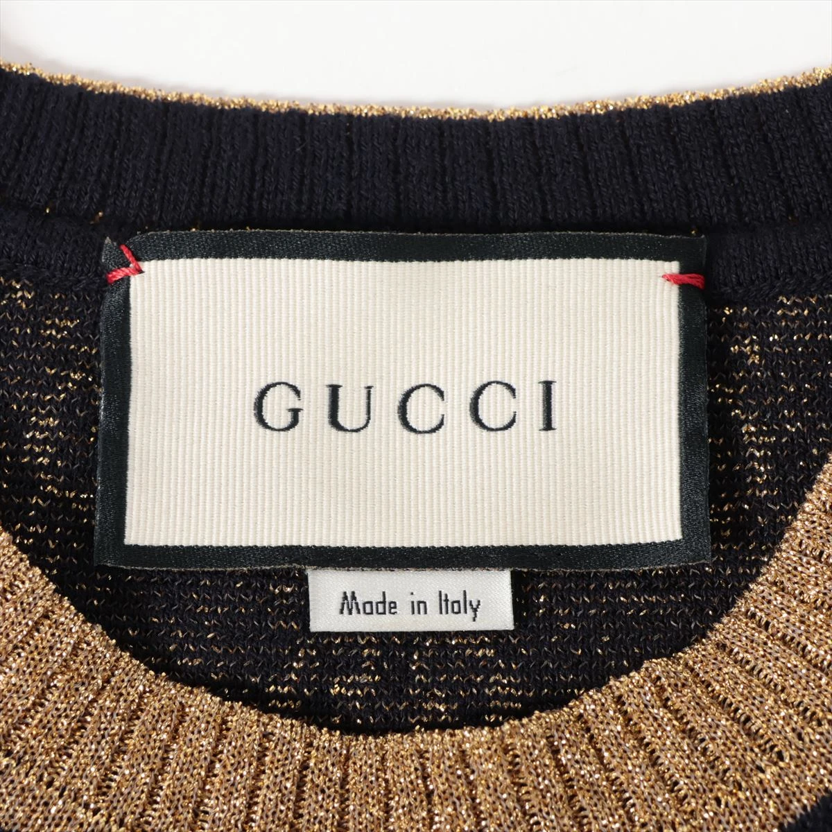 GGパターン ネイビー 半袖ニット M 【公式通販】