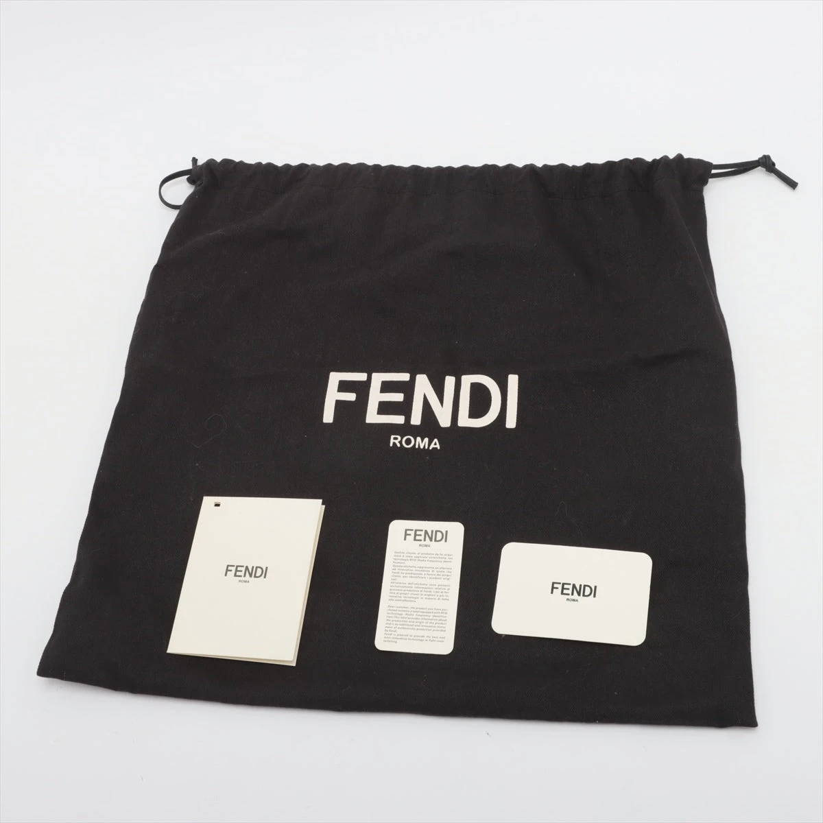 フェンディ キャナイエフ レザー 2WAYショルダーバッグ ブラック