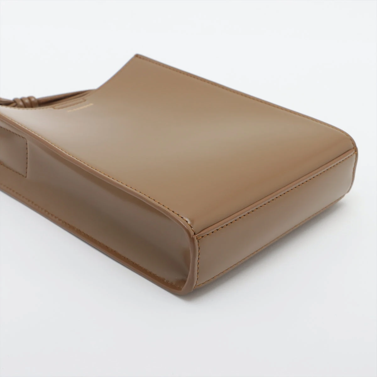 ジルサンダー タングルSM レザー ショルダーバッグ ブラウン