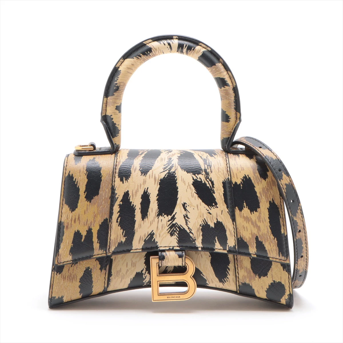 バレンシアガ HOURGLASS XS レザー 2way バッグ Balenciaga Pre-Owned Hourglass XS two-way Leather Bag