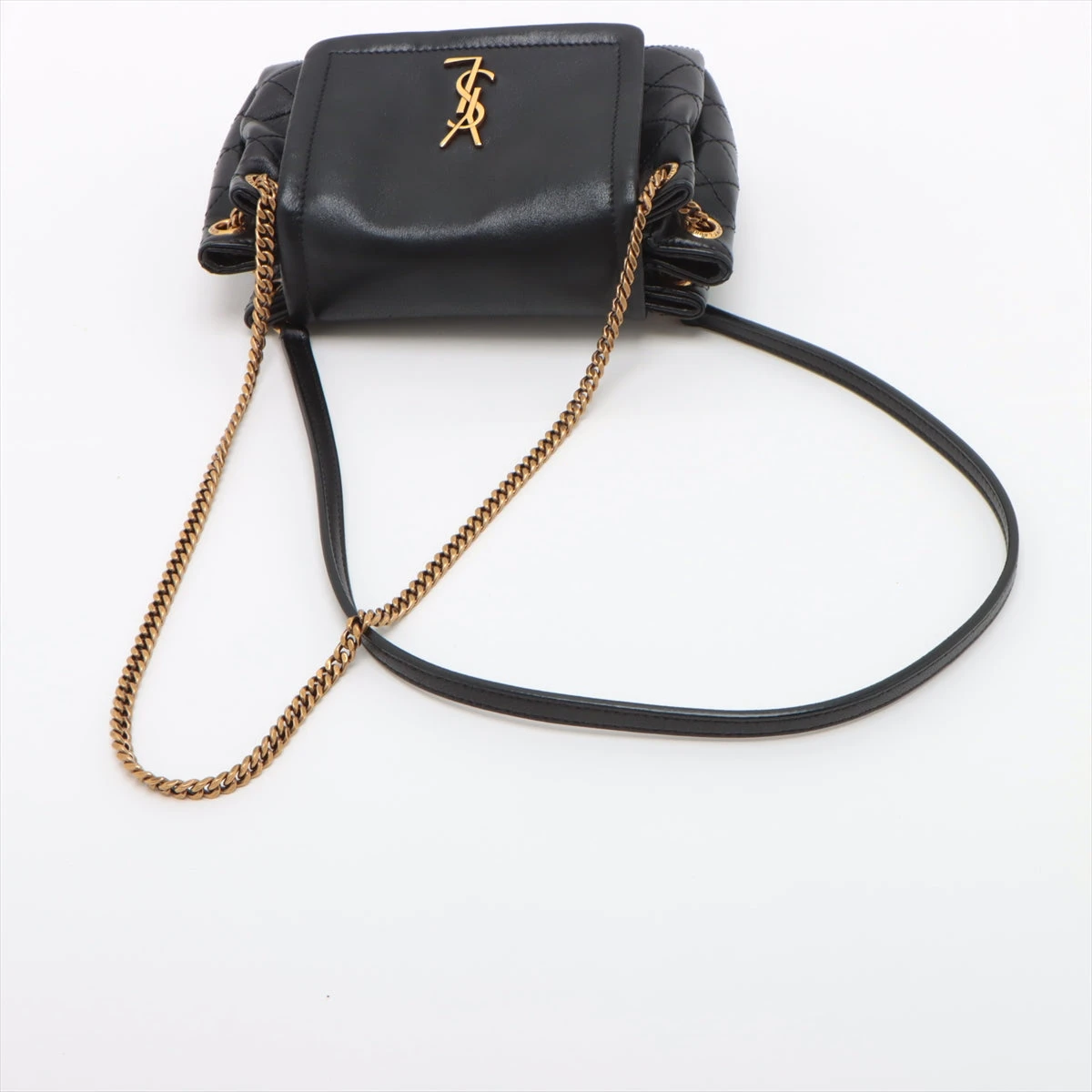 ほぼ未使用 付属品完備サンローラン コンバーチブル バッグ レザー ブラック ほぼ未使用 付属品完備サンローラン コンバーチブル バッグ レザー