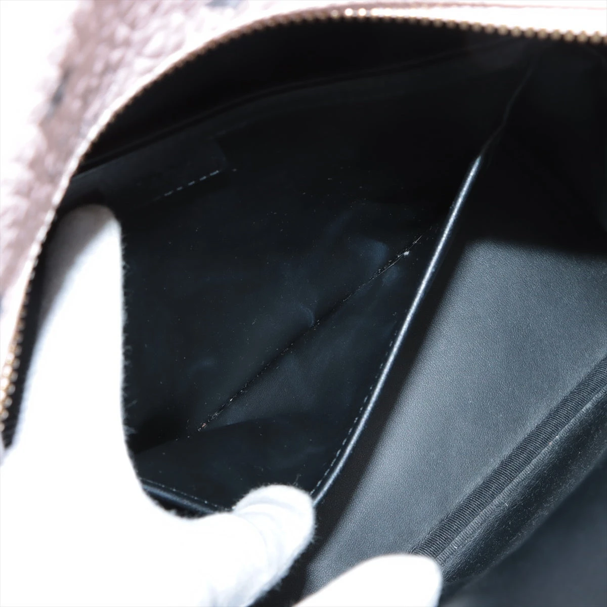 MCM レザー×スタッズ バックパック/リュック ピンク A2878133