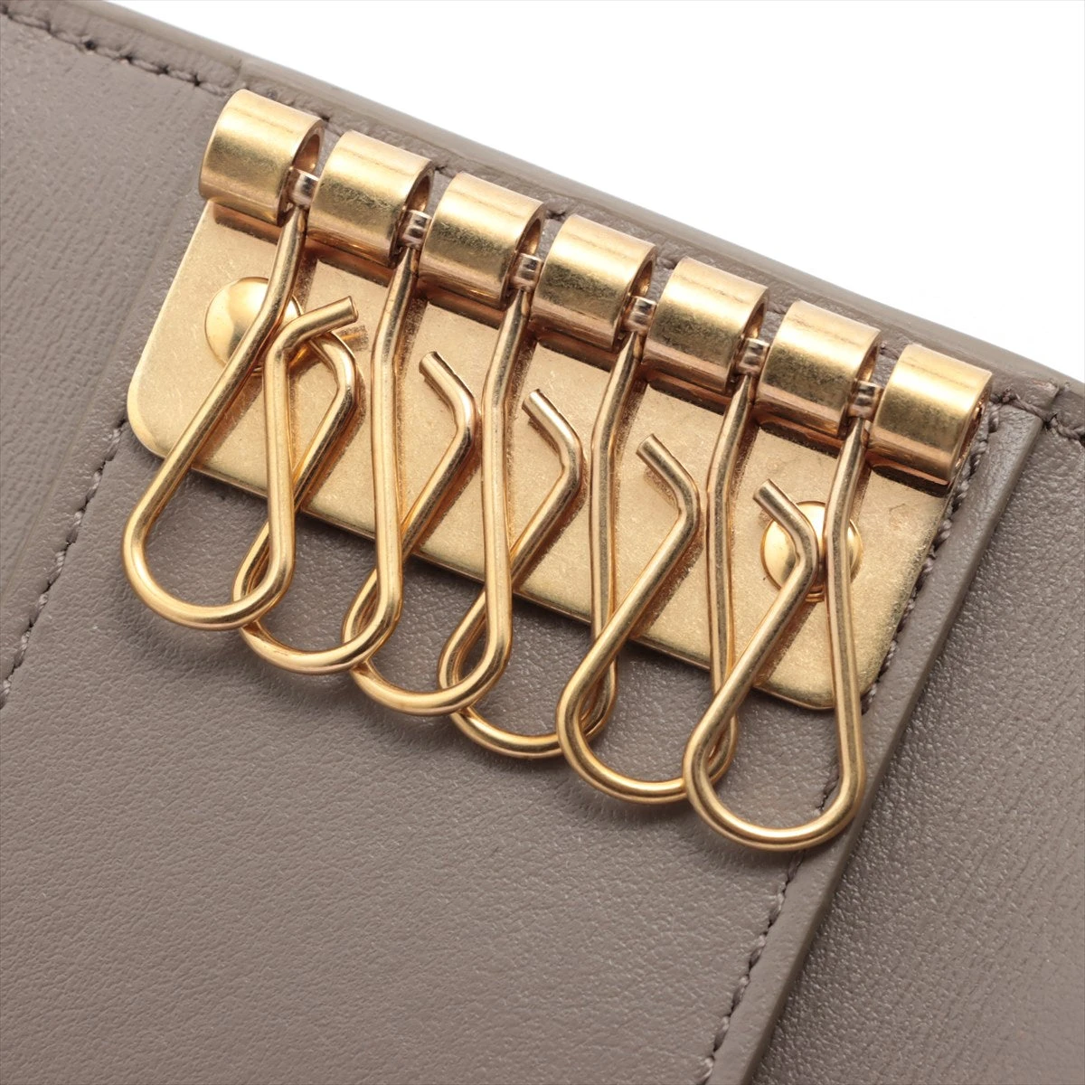 セリーヌ レザー キーケース グレー XM015615｜中古ブランド品