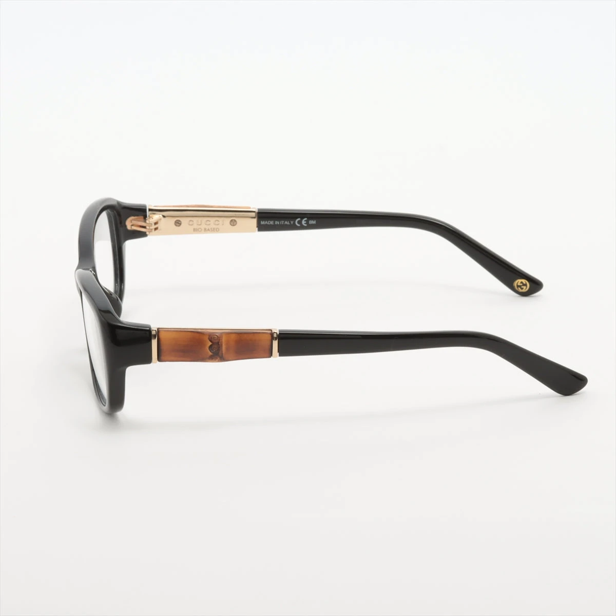 グッチ バンブー メガネ ウッド×プラスチック ブラック A2881166｜中古