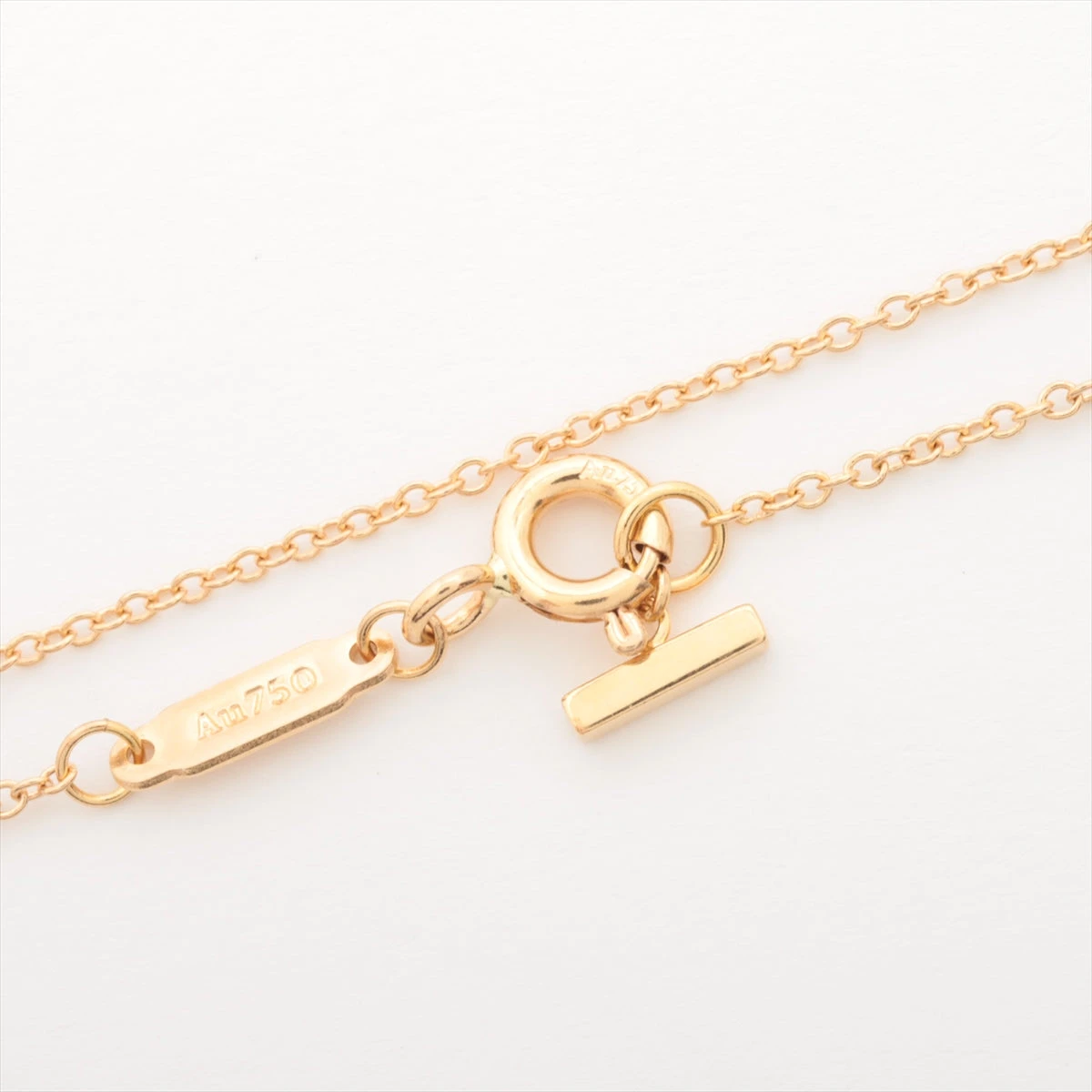 TIFFANY&Co ティファニー 750 Tスマイル ネックレス スモール TIFFANY&Co. 美品 ティファニー TIFFANY＆CO．Tスマイル