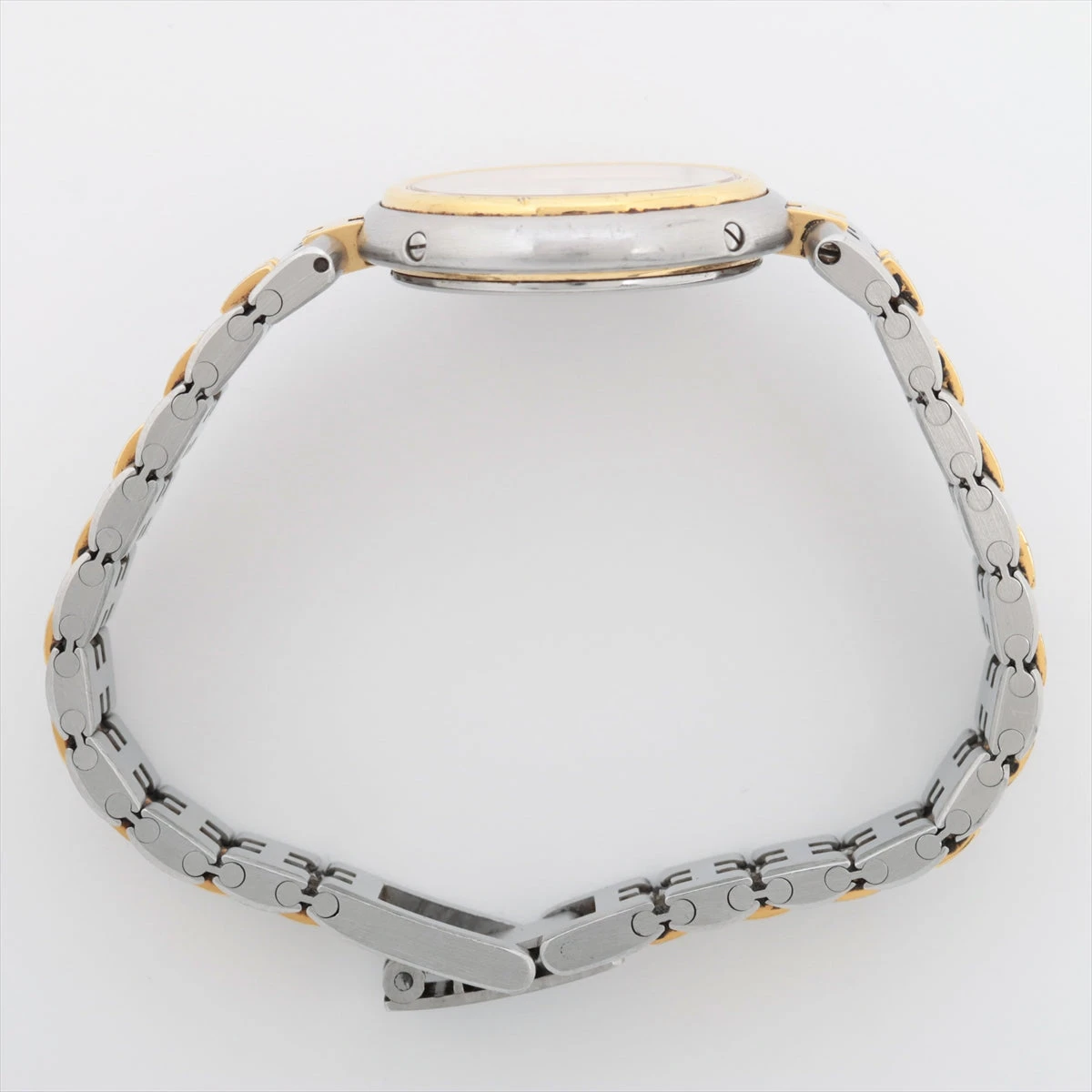 可動品【エルメス】クリッパー　スイス製　デイト　アイボリーダイヤル　Hロゴブレス　ラウンド　コンビ　QZ　レディース腕時計　H745 可動品エルメスクリッパー スイス製 アイボリーダイヤル デイト