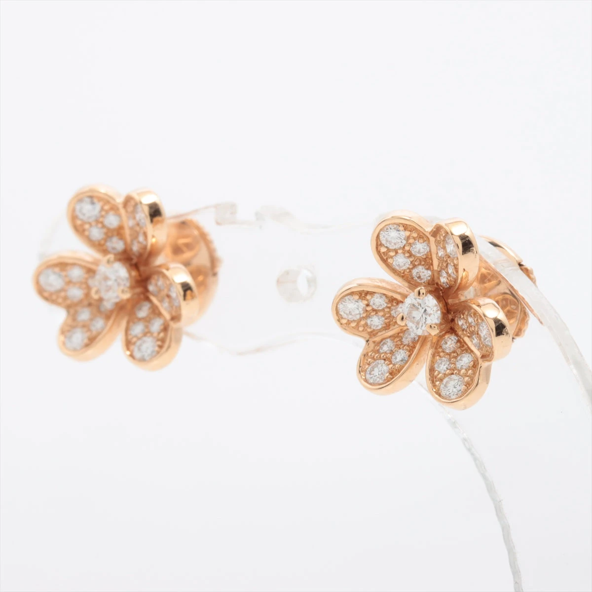 ヴァンクリーフ&アーペル フリヴォル ミニ ダイヤ ピアス 750(PG