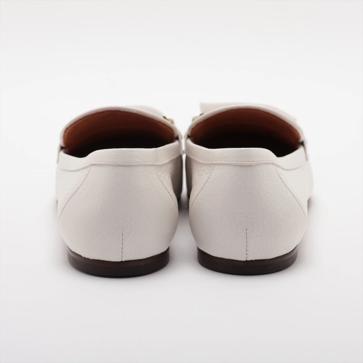 未使用 TOD´S Tリング ローファー ＃38 ホワイト 24061065