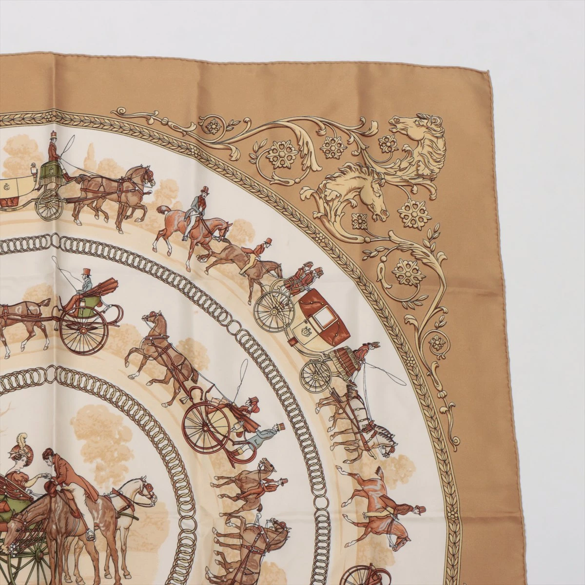 エルメス カレ90 LA PROMENADE DE LONGCHAMPS ロンシャンヘノ